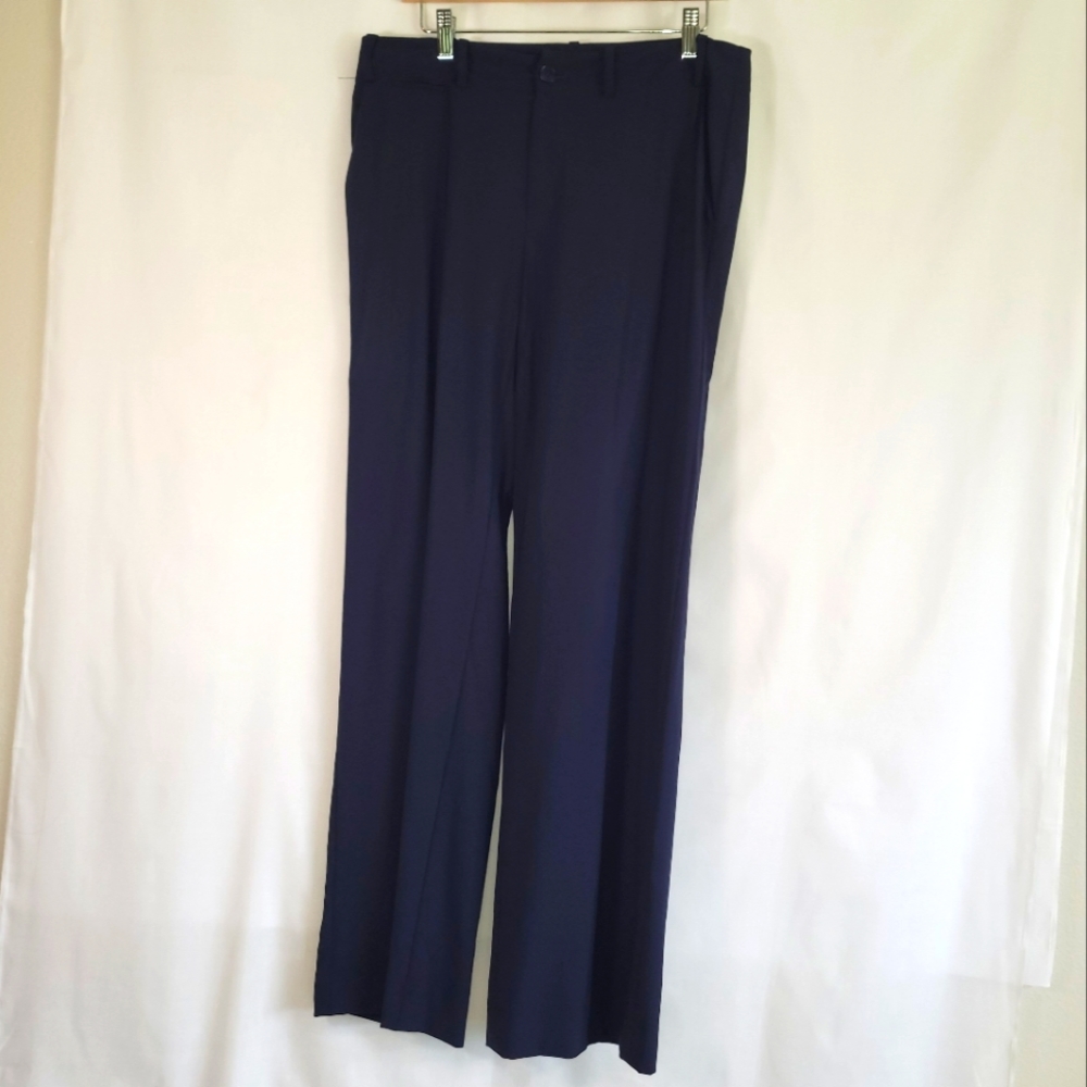 Lauren Ralph Lauren SANDERSON Navy Blue Classic Trousers Pants 8